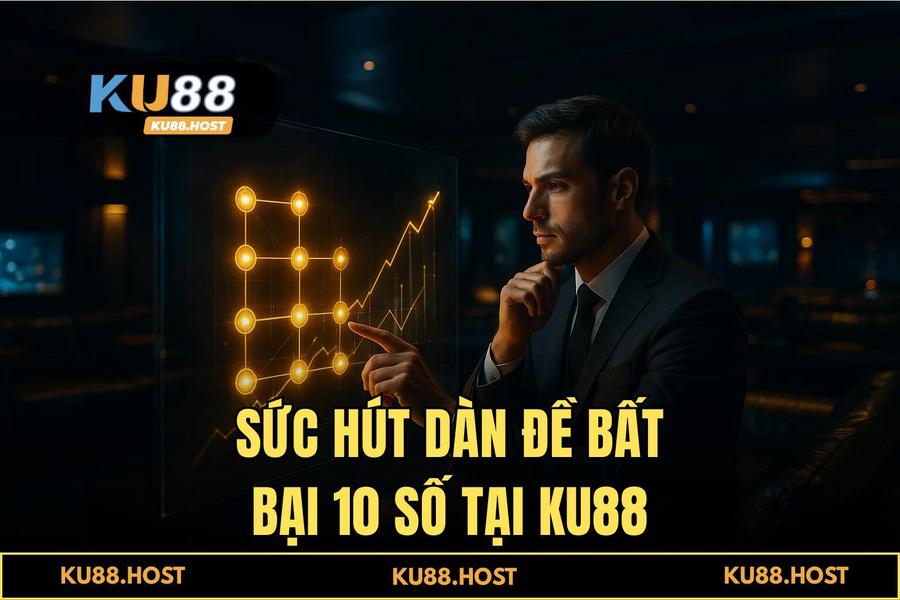 Giải mã sức hút và tỷ lệ trả thưởng 1 ăn 99 cực cao của dàn đề bất bại 10 số tại KU88